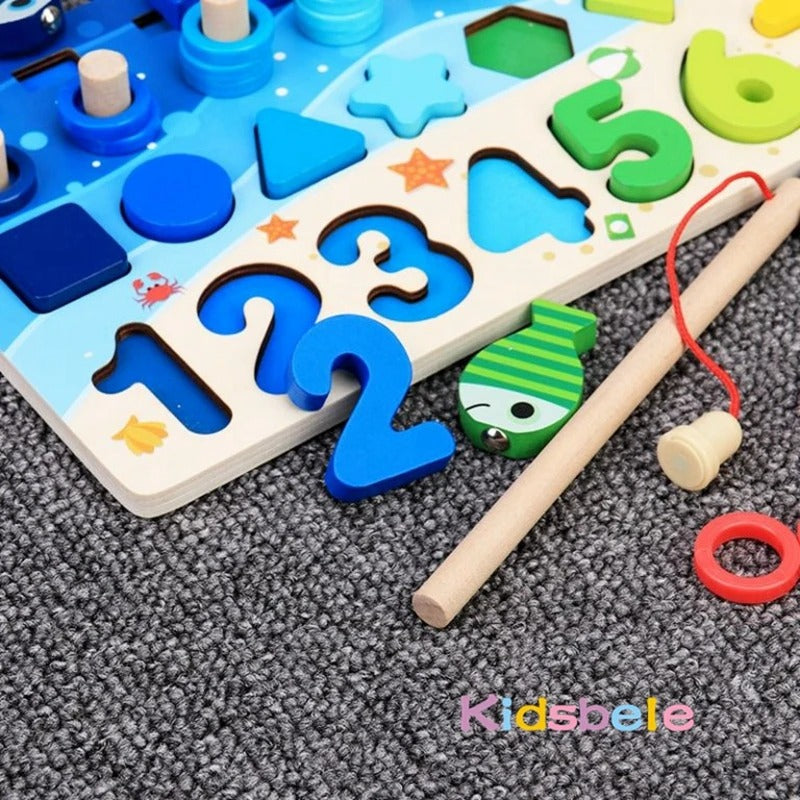 CountiPlay™ Montessori Math & Fishing Puzzle Board
