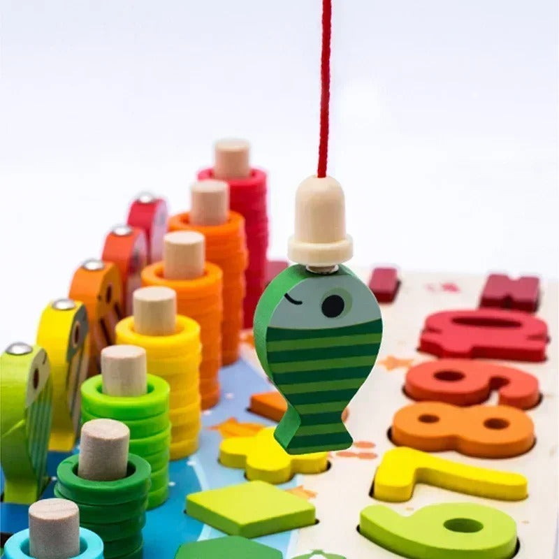 CountiPlay™ Montessori Math & Fishing Puzzle Board