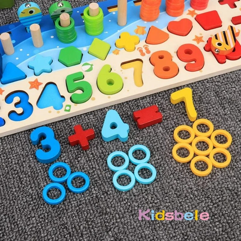 CountiPlay™ Montessori Math & Fishing Puzzle Board
