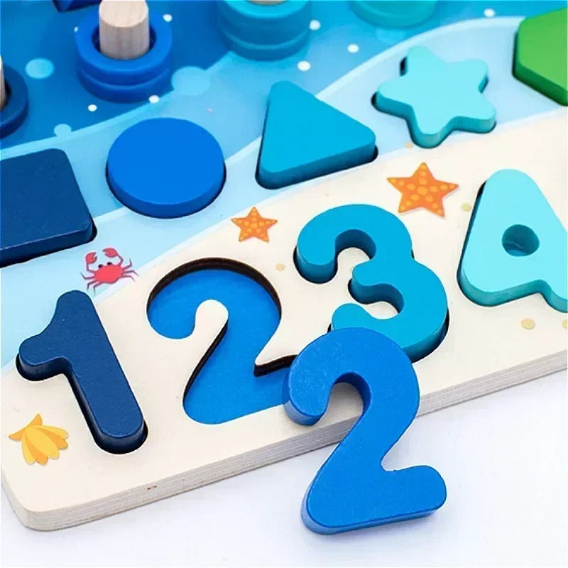 CountiPlay™ Montessori Math & Fishing Puzzle Board
