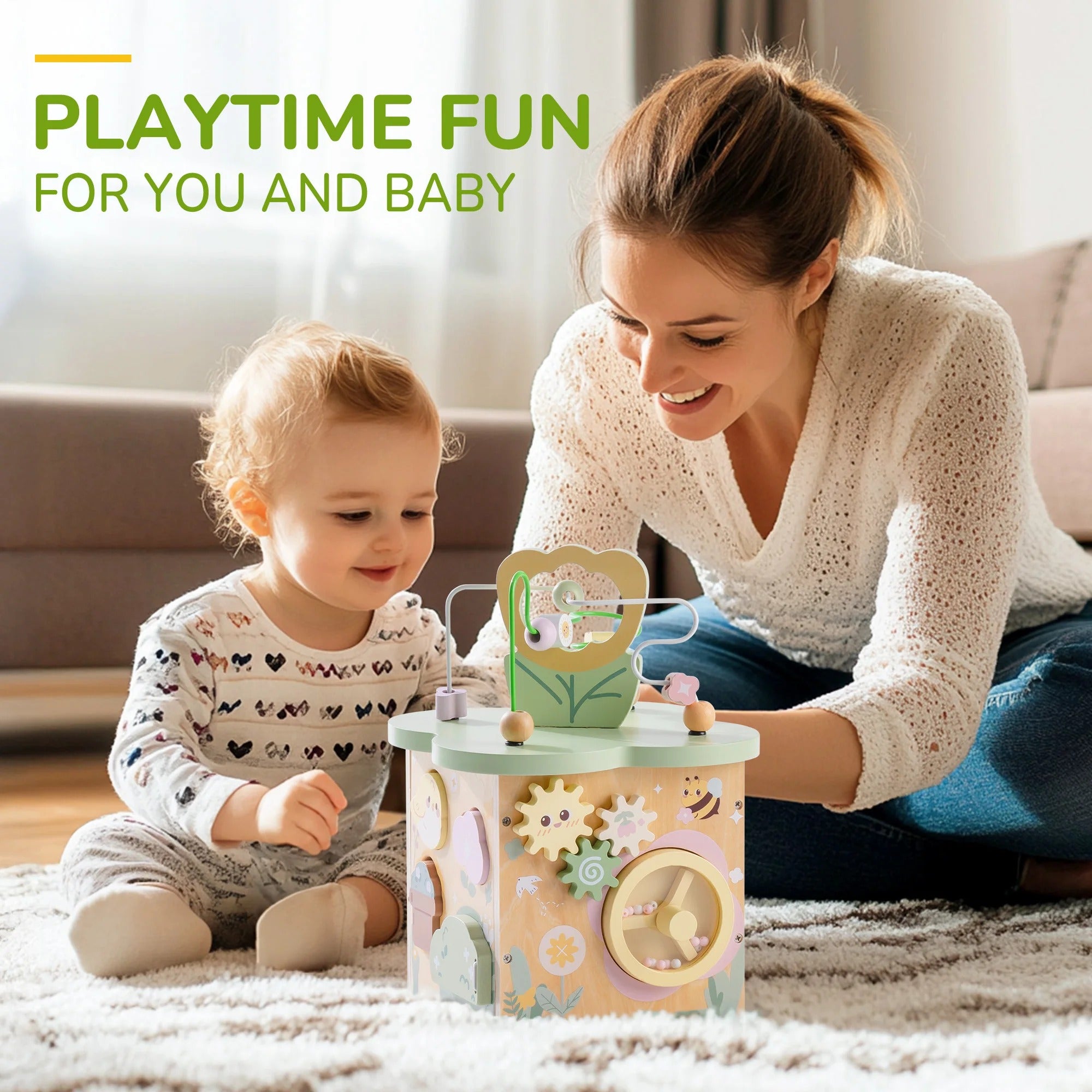 Tiny Treetops™ Montessori Wooden Activity Cube
