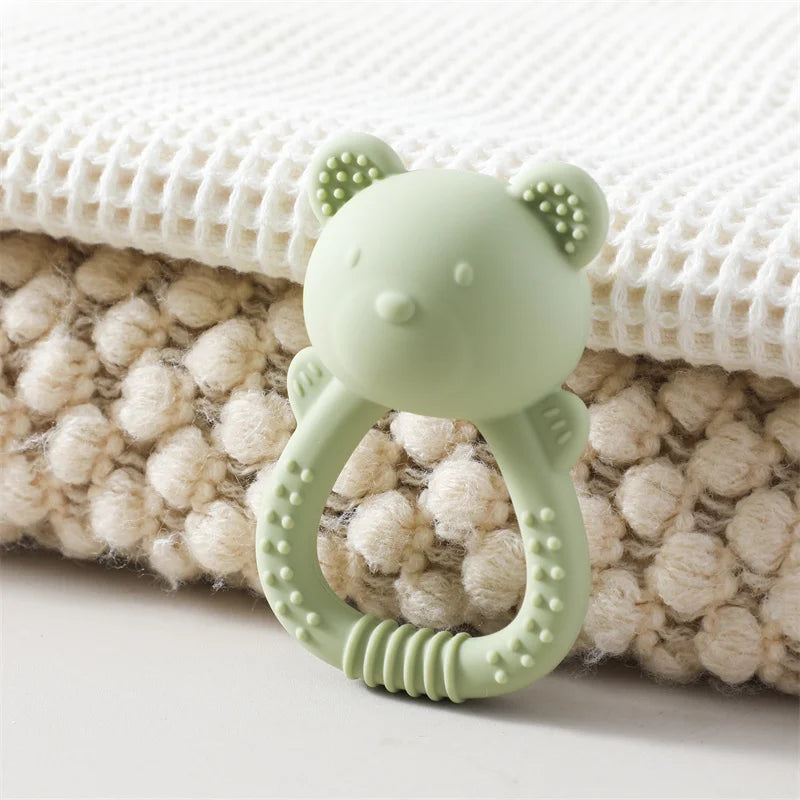 NibbleBears™ Silicone Teether & Rattle Toy
