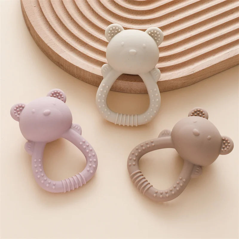 NibbleBears™ Silicone Teether & Rattle Toy