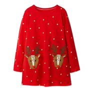 Christmas Princess Dress for Girls – Long Sleeve Party Frock v2