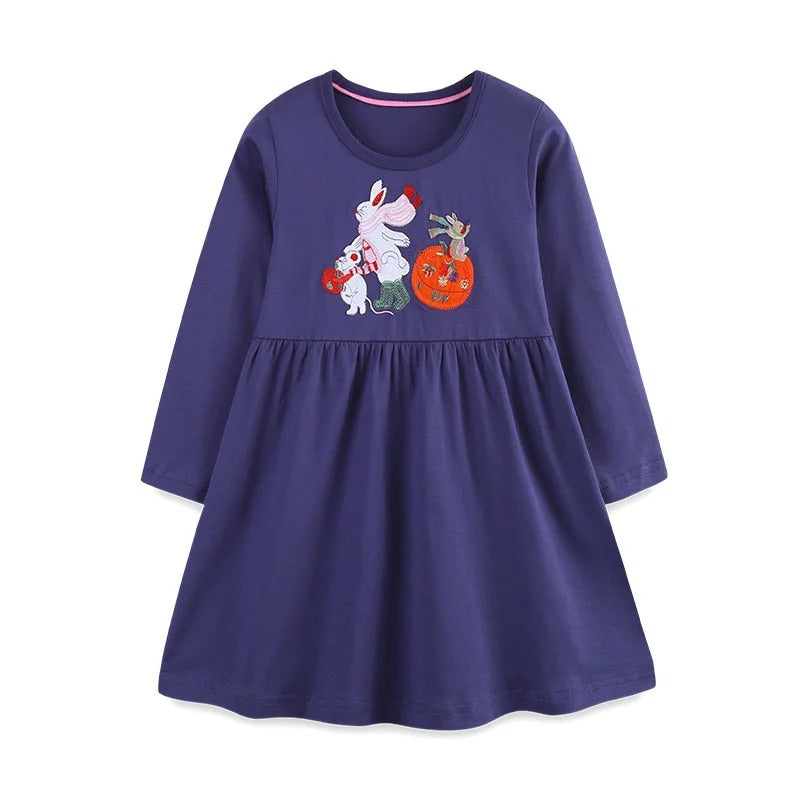 Pumpkin Princess Dress for Girls pattern 8