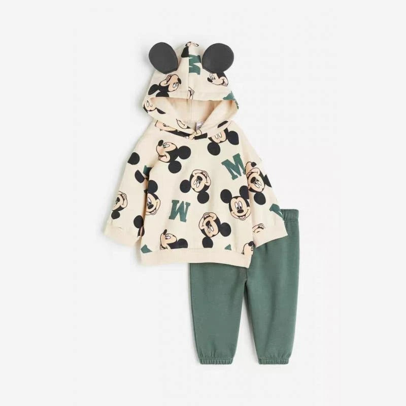 Trendy 2-Piece Long Sleeve Tracksuit for Girls – Casual Sweatshirt & Pants Set